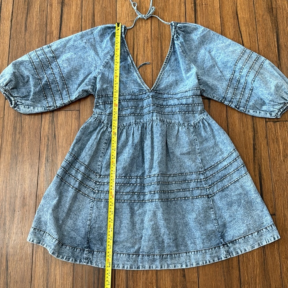 Free People Blue Denim Dress - Picture 3 of 7